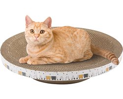 Krabplank: Kattenkrabpaal Karton - Krabblok Krabmat - Katten Gelukkig Houden - Hoge Dichtheid Golfpapier - 40x40x9cm - Niet gespecificeerd