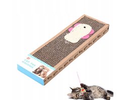 Krabplank: Kattenkrabpaal Karton Visvorm - 37x12x5 cm - Merkloos