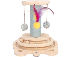 Kattenkrabpaal - Klauwboom - Spelen Klimmen - Beschermt Meubels - 32x31x7 cm