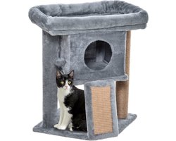 Kattenkrabpaal - Krabpaal - Kattenspeelgoed - Kattenspeeltjes - Kattenhuis - Kat - 40 x 40 x 57 cm