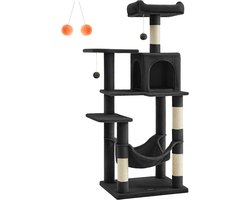 Kattenkrabpaal - Krabpaal - Kattenspeeltuin - Spaanplaat Pluche Sisal - 55cm x 45cm x 143cm