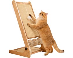 Kattenkrabpaal L-vorm - Krabplank Kat - Meubels Beschermen - Opvouwbaar Ontwerp - 34 x 26 x 12 cm - Niet gespecificeerd