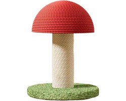 Kattenkrabpaal Paddestoel - Krabpaal voor katten - Krabben en spelen - Stabiele basis - 258 x 204 x 168 cm