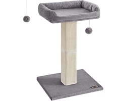 Kattenkrabpaal - Pluche Platform 40 x 30 cm - Hoogte 71 cm