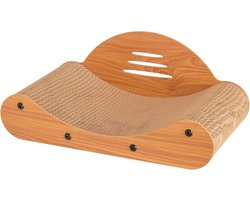 Kattenkrabpaal speelmat - Krabmat speelgoed - Katten vermaken - Natuurlijke materialen - 47x19x25 cm - Natuurlijk
