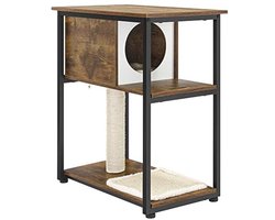 Kattenkrabpaal Vintage Bruin met Sisal En Cocoon voor Kleine Ruimtes