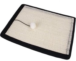 Kattenkrabpad - Meubelbeschermer - Nagels onderhouden - Duurzaam materiaal - 40x30x1 cm - beige