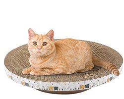 Kattenkrabplank Karton - Krabpaal Slijpsteen - Krabben Ontspannen - Schaalvormig Ontwerp - 35x35x8cm