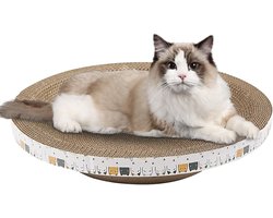 Krabplank: Kattenkrabplank Komvormig - Krabpaal Meubelbeschermer - Krabben en Ontspannen - Duurzaam Golfkarton - 35x35x8cm