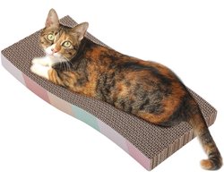 Kattenkrabplank - Krabkarton Kat - Klauwen Onderhouden - 3-in-1 Ontwerp - 20 x 20 x 10 cm - Grijs