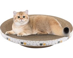 Krabplank: Kattenkrabplank - Krabmat Huisdier - Krabben en Spelen - Duurzaam Golfpapier - 40x40x9cm - Niet gespecificeerd