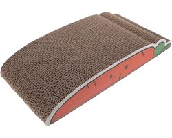 Krabplank: Kattenkrabplank - Krabmat Katten - Meubels Beschermen - Gegolfd Karton - 39.5 x 20.3 x 6.5 cm - Multi