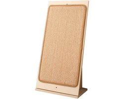 Kattenkrabplank Sisal - Klauwslijper Plank - Nagelverzorging Kat - L-vormige Stabiliteit - 22 x 16 x 50CM - Natuurlijk