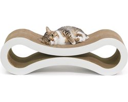 Kattenkrabstoel - Krabmat Kat - Meubels Beschermen - Omkeerbaar Ontwerp - 34 x 10.4 x 10.4 Inch - Wit