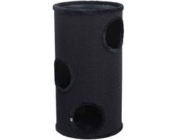 Kattenkrabton - Klimmeubel - Krabbelen Spelen - Meerdere Verdiepingen - 76 cm Hoog - Zwart