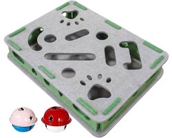 Kattennagelvijl Speelgoed - Krabplank Verrijking - Meubelbescherming Verzorging - Stil Ontwerp - 40x30x2 cm - Grijs