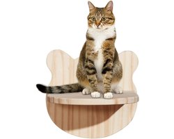 Wandmeubel: Kattenrek - Kattenklimrek muur Kattenwandmeubel - Katten Actief Houden - DIY Klimontwerp - 20 x 18 x 20 cm