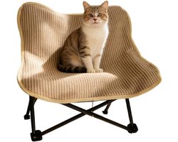 Krabpaal: Kattenstoel - Krabmeubel - Spel en ontspanning - Opvouwbaar ontwerp - 54 x 13 x 15 cm - Niet gespecificeerd