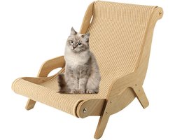 Kattenstoel Sisal - Huisdier Meubel - Ontspanning Krabben - Massief Hout - 51.5 x 37 x 31.5 cm