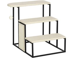 Kattentrap - Krabpaal - Kattenkrabpaal - Huisdierentrap - Hondentrap - Trapje - Opstapje - 51 x 54 x 53cm