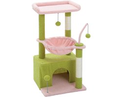Kattenu CrazyCactus - Krabpaal Voor Katten - Krabpaal Cactus - 83 cm hoog - Roze - Krabpaal voor Katten - Kattentoren