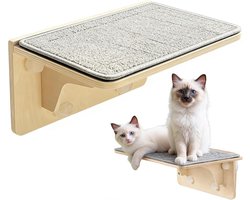 Kattenzitstok voor raam - Kattenmeubilair Vensterbank - Katten Ontspannen - Veilig Haaks Ontwerp - 40x26x18 cm - Niet gespecificeerd