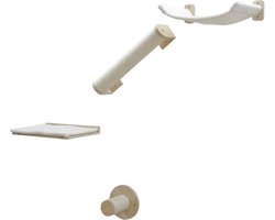 Kerbl - Kattenklimwand - Alps - 52x14x33 - cm - naturel - en - wit