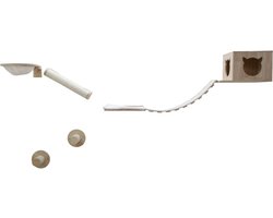 Kerbl - Kattenklimwand - Andes - 52x40x32 - cm - naturel - en - wit