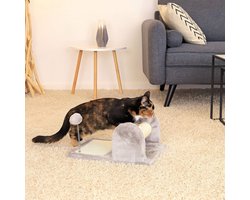 Kleine krabpaal klimboom krabbed krabmat met pluche en speelbal