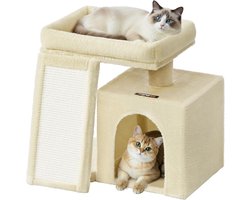 Kleine Krabpaal met Grot en Krabhelling voor Katten