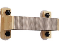 Klimplanken Kat - Wandmeubel Kat - Binnen Klimmen - Natuurlijke Speelplek - 26x24x10cm - Natuurlijk Hout