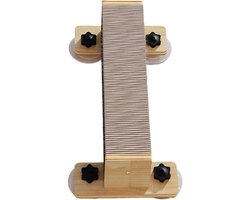 Wandmeubel: Klimplanken Kat - Wandmeubel Kat - Natuurlijk Spel - Stabiele Springplatformen - 26x24x10 cm - Natuurlijk