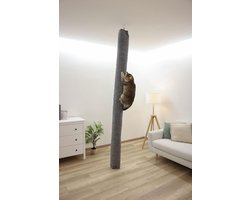 Klimzak voor Katten Grijs - 16x16x240 cm Kattenklimwand