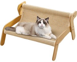 Krabbedeken voor Katten - Krabbank Kattenmeubel - Spelen en Rusten - Multifunctioneel Ontwerp - 54x44x28 cm - Grijs