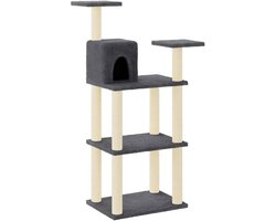 Krabbeltoren voor Katten met Krabpalen en Slaaphuisje - 119 cm Hoog