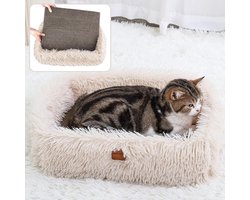 Krabber lounge kattenkrabbox - rechthoekig kattenbed met golfkarton - groot kattenkrabkussen voor meubelbescherming - kattentrainingsspeelgoed
