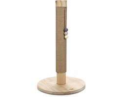 Krabboom Lumpra 40x40x70 cm - Rustieke Krabpaal met Speelbal voor Katten
