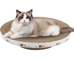 Krabbord voor katten - Krabmat kat - Kattenplezier - Hoge dichtheid karton - 35 x 33 x 8 cm