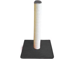Krabbpaal voor Katten Sisal Krapzuil Rechthoekig 62 cm Grijs