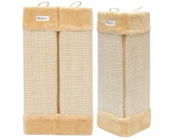 Krabhoek voor Katten - 50x22 cm Hoekbescherming met Sisal - Kantbescherming voor Muren en Meubels