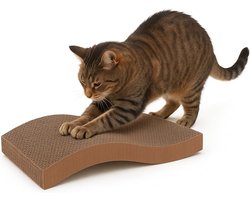 Krabkarton Bruin Dubbelzijdig 47x25x5,5cm voor Katten