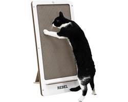 Krabkarton - Kattenkrabplank - Kattenplezier - Superstevig karton - 80 x 395 x 33 cm - Wit