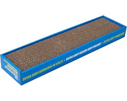 Krabkarton voor katten - Smal formaat 48 x 125 x 55 cm met kattenkruid