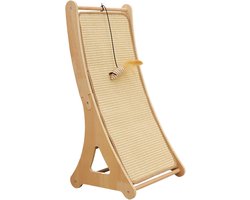 Krabplank: Krabkussen voor katten - Verticale krabplank - Verveling verlichten - Met speelgoed muis - 65x32.5x28cm - Niet gespecificeerd