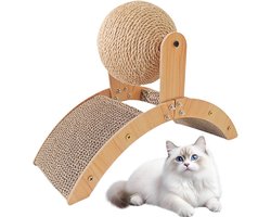 Krabmat: Krabmat Katten - Krabmeubel Speelgoed - Huisdier Actief - Kantelbestendig Ontwerp - 51x31x20cm - Niet gespecificeerd