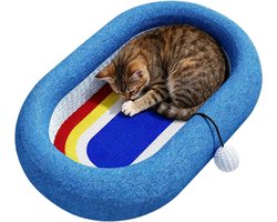 Krabmat: Krabmat Kattenmand - Krabpaal Nest - Katten Spelen - Ergonomisch Activiteitencentrum - 50x50x12 cm - Niet gespecificeerd