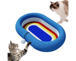 Krabmat: Krabmat Kattenmand - Krabpaal Nest - Spelen en Rusten - Met Geïntegreerde Bal - 50x50x12 cm - Niet gespecificeerd