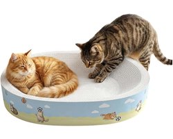 Krabmat voor Katten - Krabplank Kattenmand - Meubels Beschermen - Voetbal Design - 55 x 38 x 5 cm