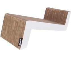 Krabmeubel Bank - Krabpaal Sofa - Katten Krabben - Dubbele Functie - Maat S 60cm - Wit