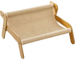 Krabplank: Krabmeubel voor Katten - Krabbank Speelgoed - Meubels Beschermen - Flexibel Ontwerp - 52x26x12 cm - Grijs